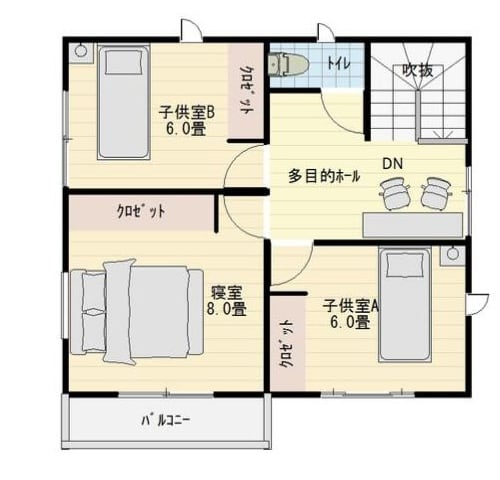 GRACIA 2階間取り