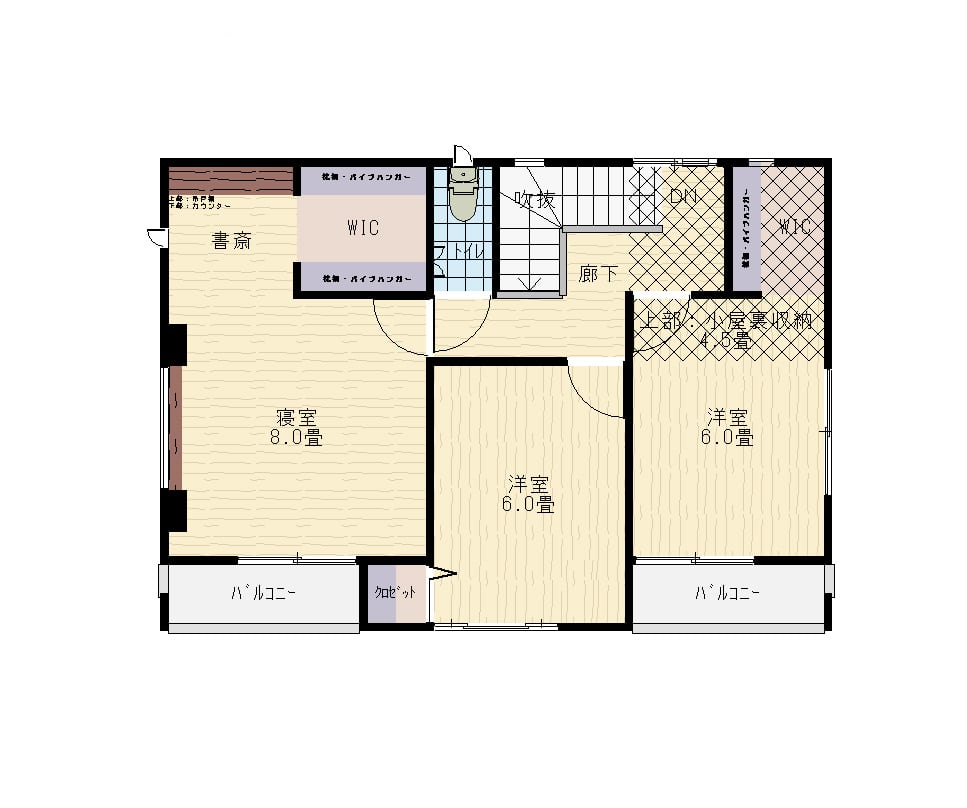 premake 2階間取り