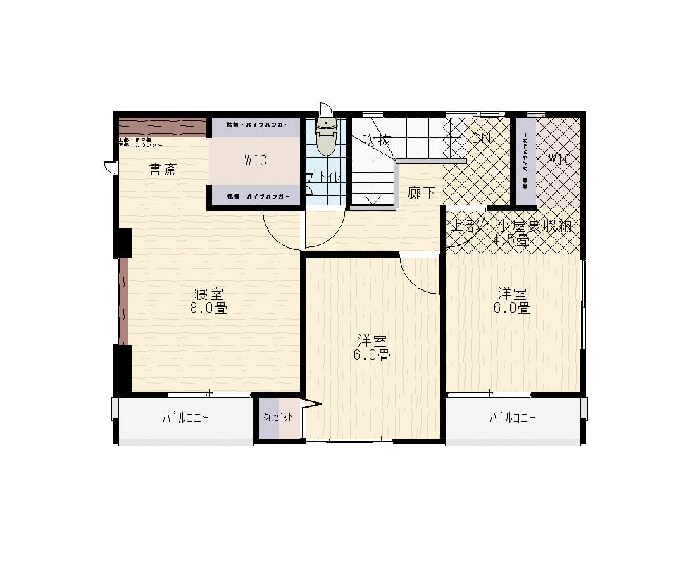 premake 2階間取り