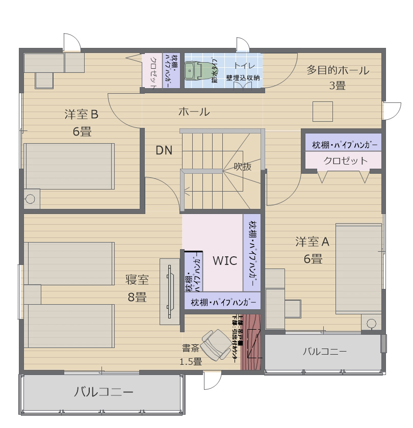 MUQNEX 2階間取り
