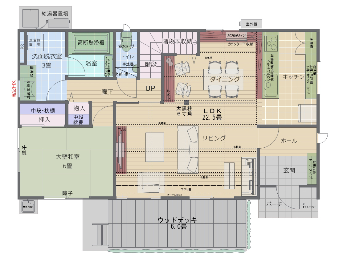 premake 1階間取り