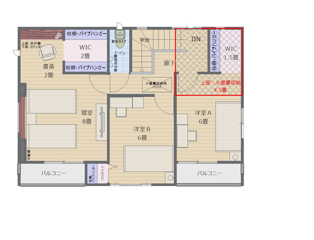premake 2階間取り