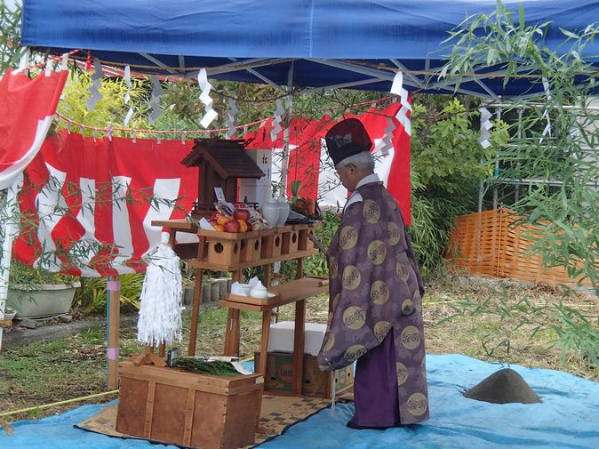 「お施主様ゴト」富士吉田市で地鎮祭おこないました