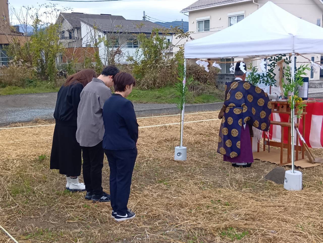 【お施主様ゴト】本日、富士吉田市で地鎮祭を行いました!