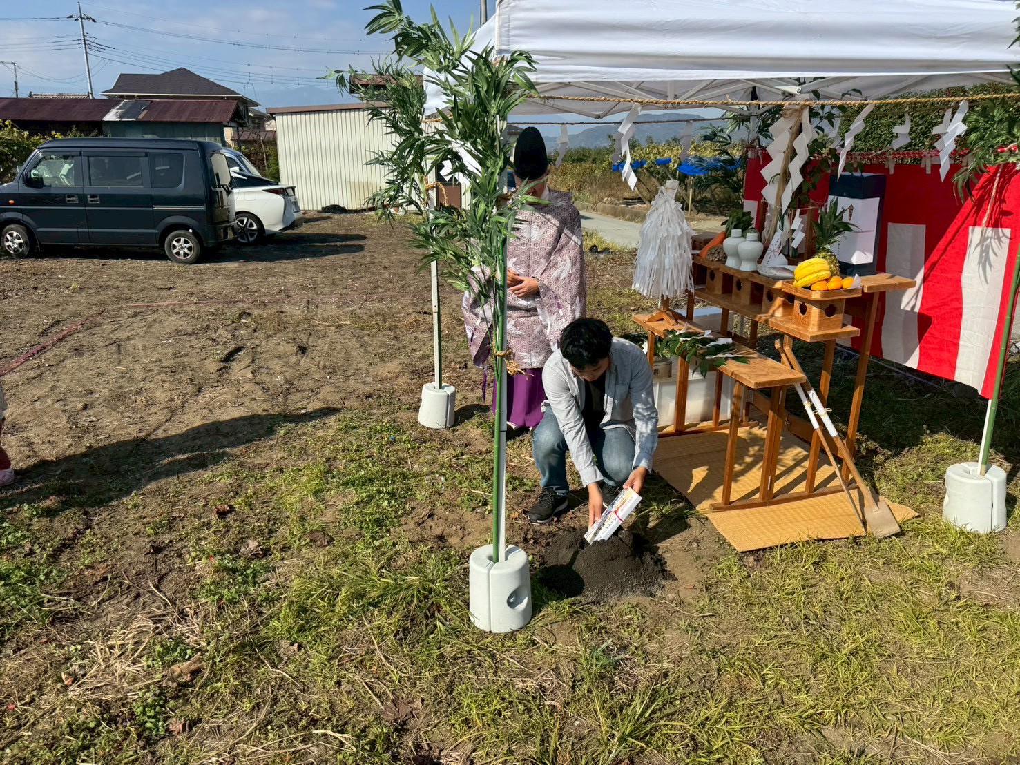 【お施主様ゴト】本日、笛吹市で地鎮祭をおこないました！