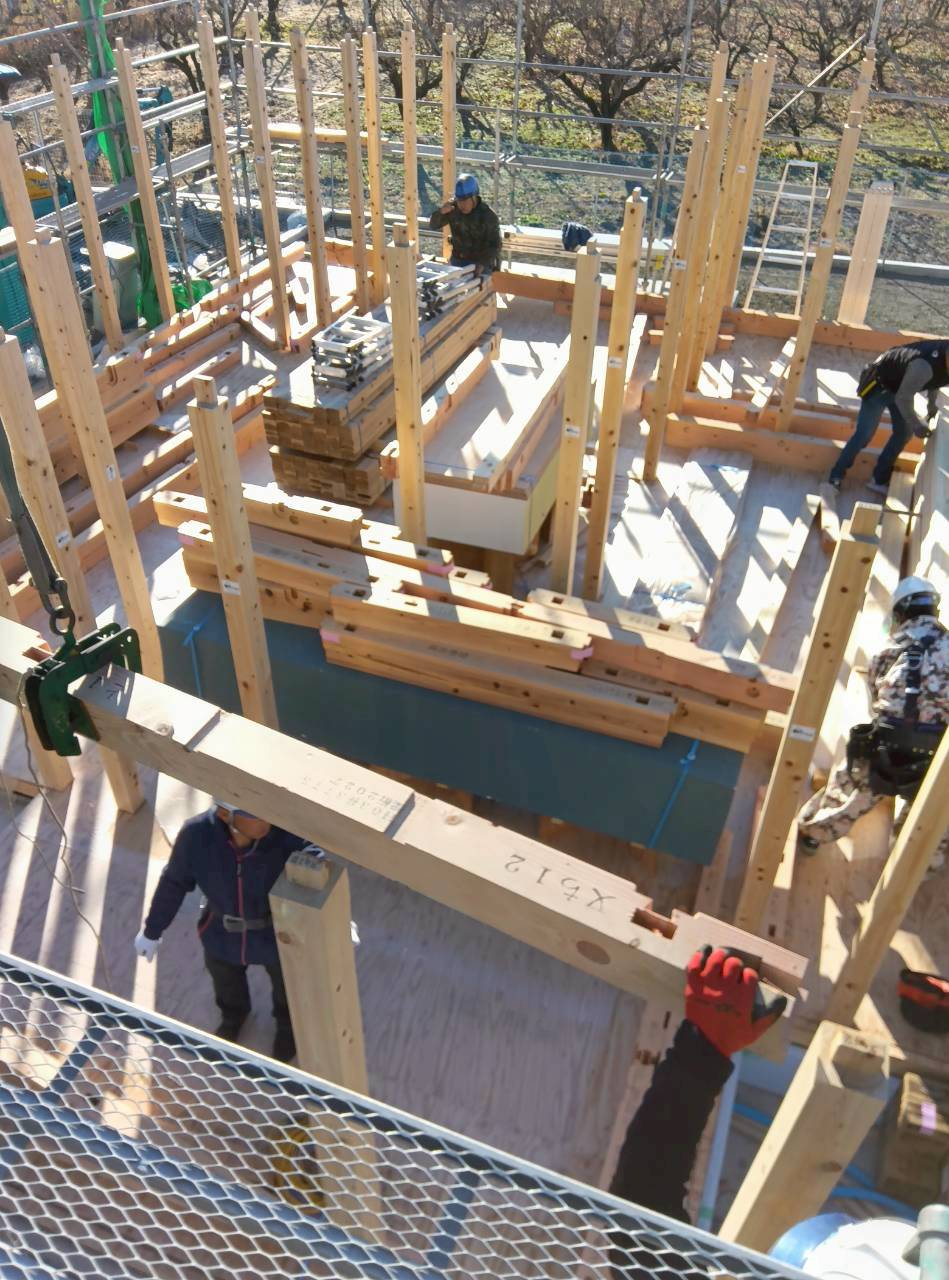 【お施主様ゴト】先日、昭和町で棟上をおこないました!