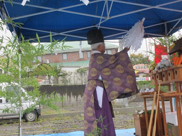 「お施主様ゴト」富士吉田市上吉田で地鎮祭おこないました