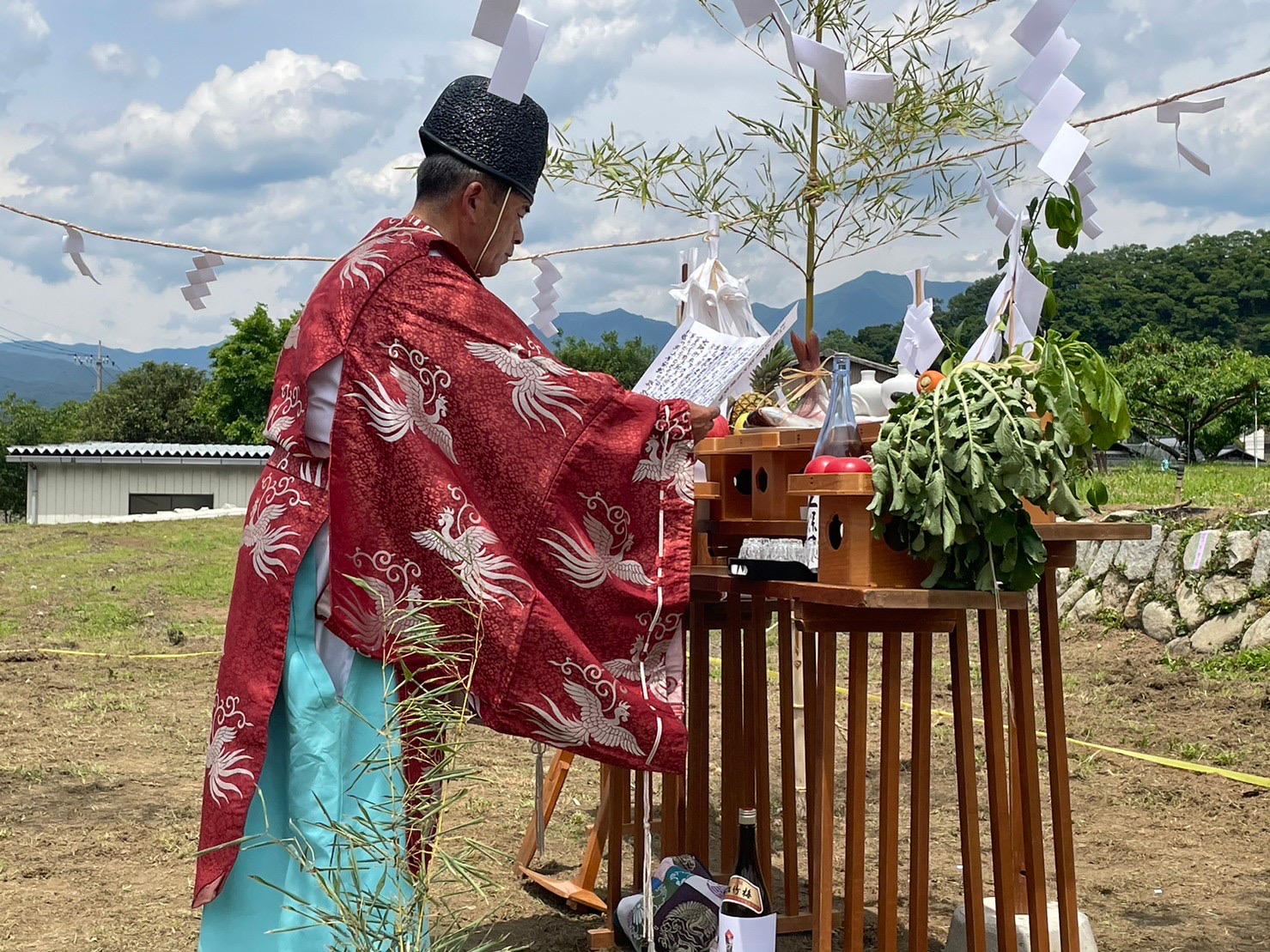 【お施主様ゴト】昨日、塩山で地鎮祭をおこないました！