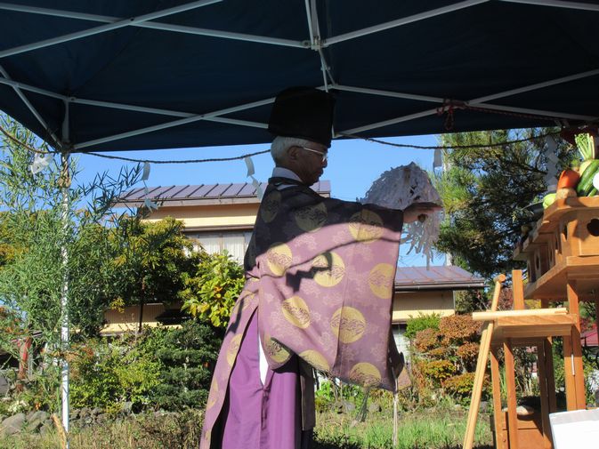 「お施主様ゴト」忍野村で地鎮祭おこないました