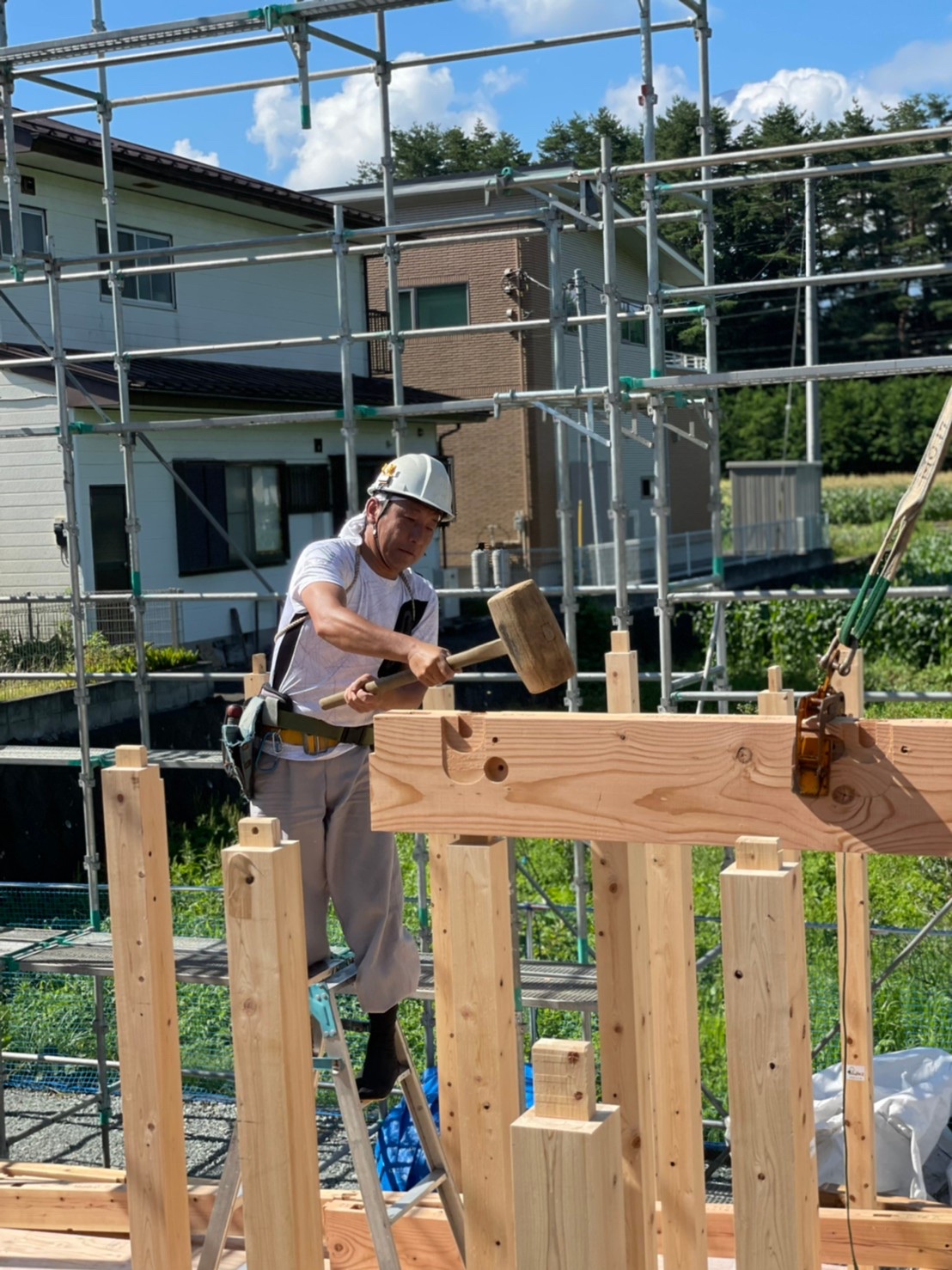 【お施主様ゴト】昨日、河口湖で棟上げをおこないました！