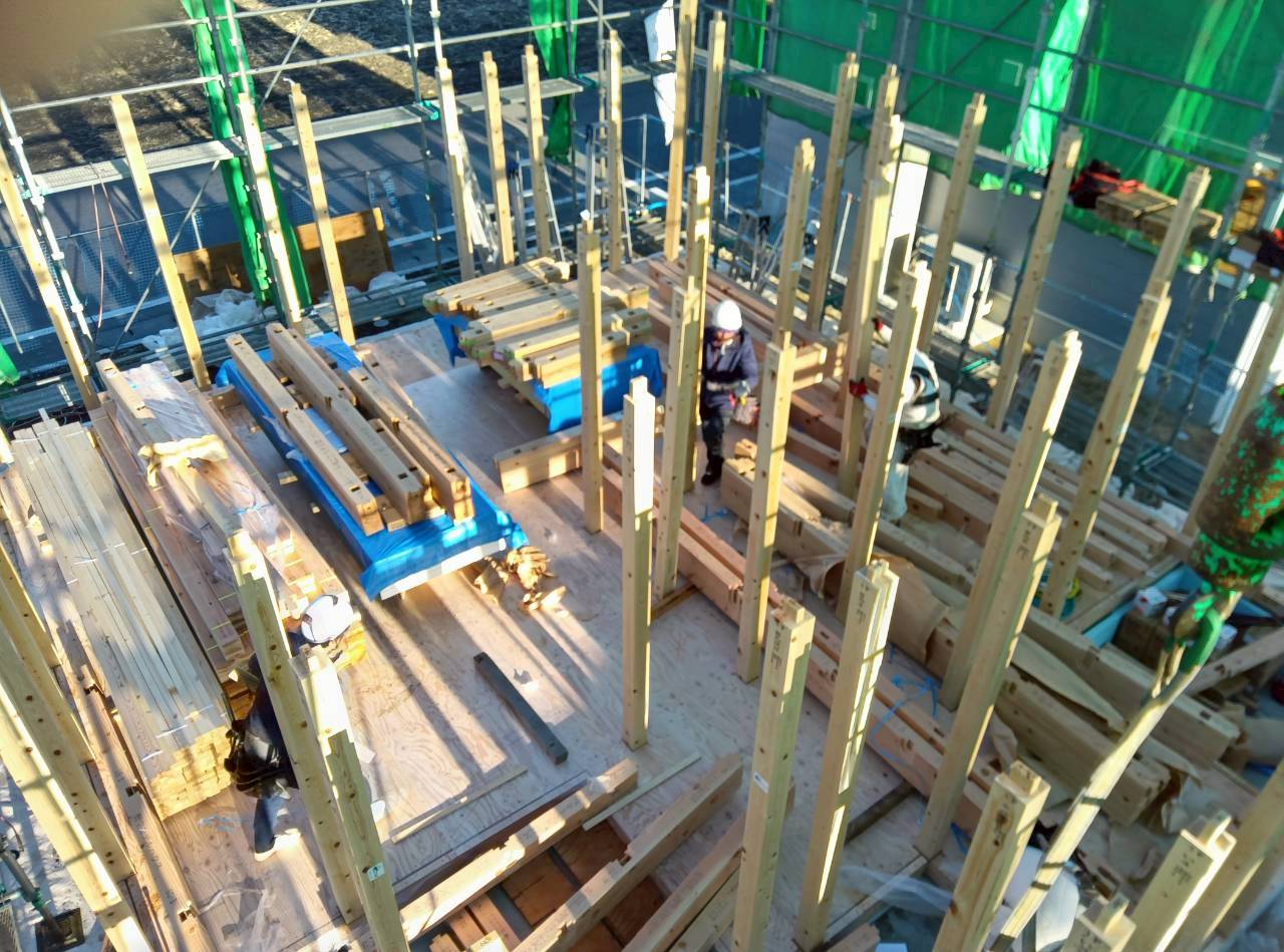 【お施主様ゴト】本日、昭和町で棟上をおこないました！