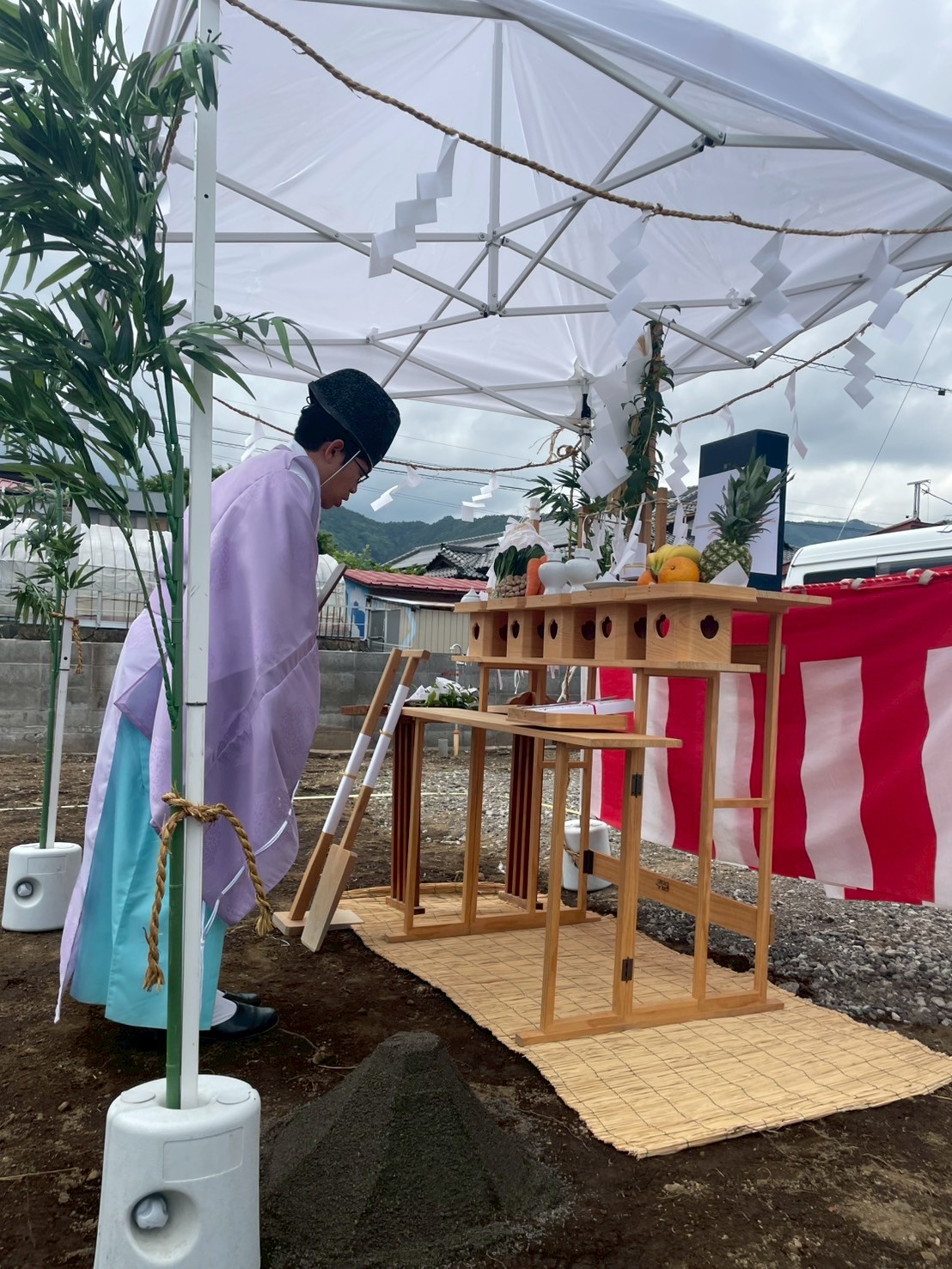 【お施主様ゴト】昨日、富士吉田市で地鎮祭をおこないました！